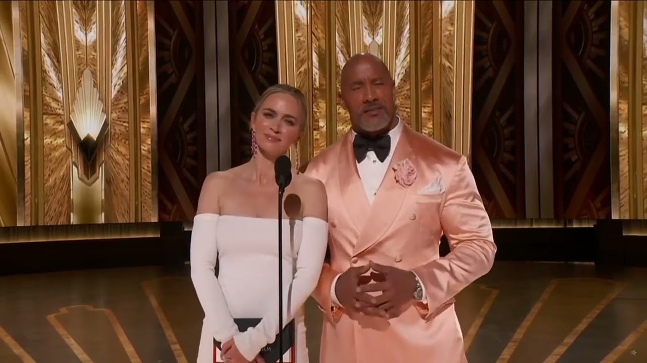 Emily Blunt & The Rock Johnson at OSCAR 2023 INBELLA