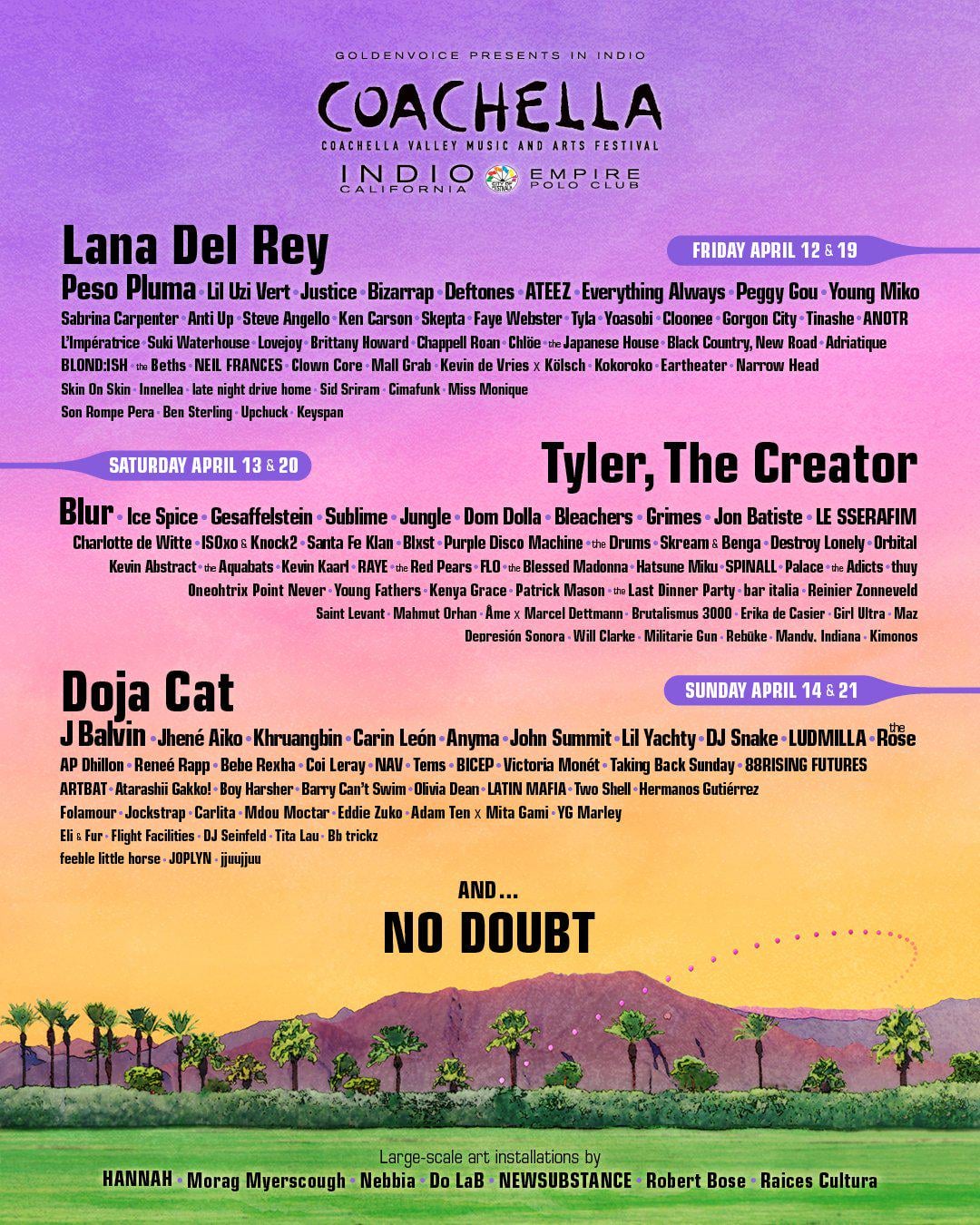 Coachella 2024 Lineup INBELLA