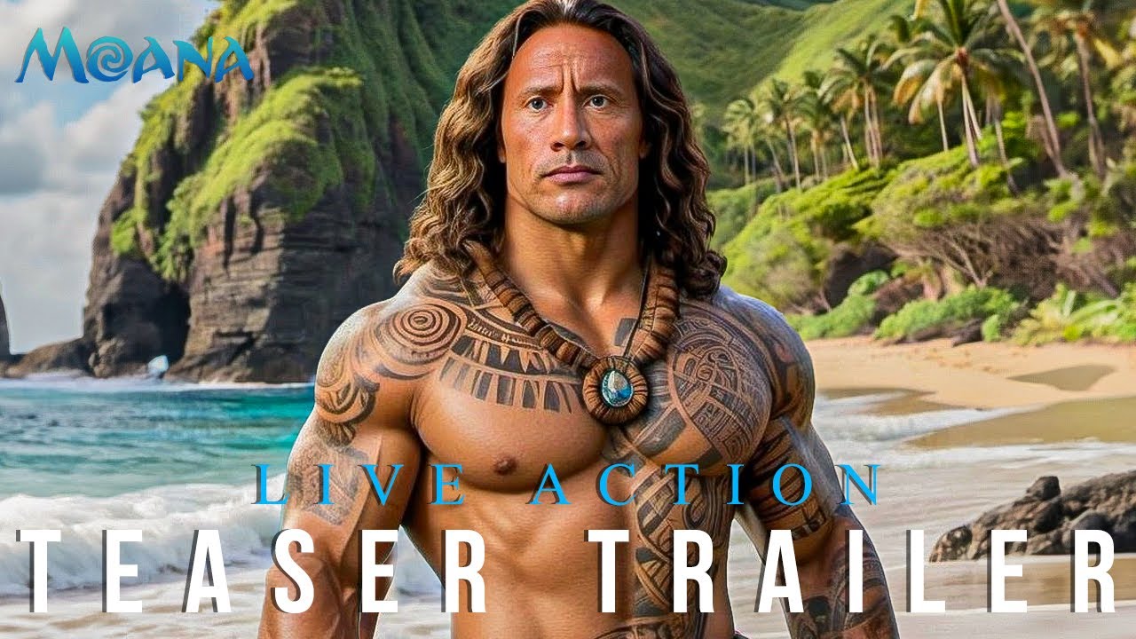 Moana The Movie Live Action 2024 Teaser Trailer Zendaya Dwayne Johnson Disney