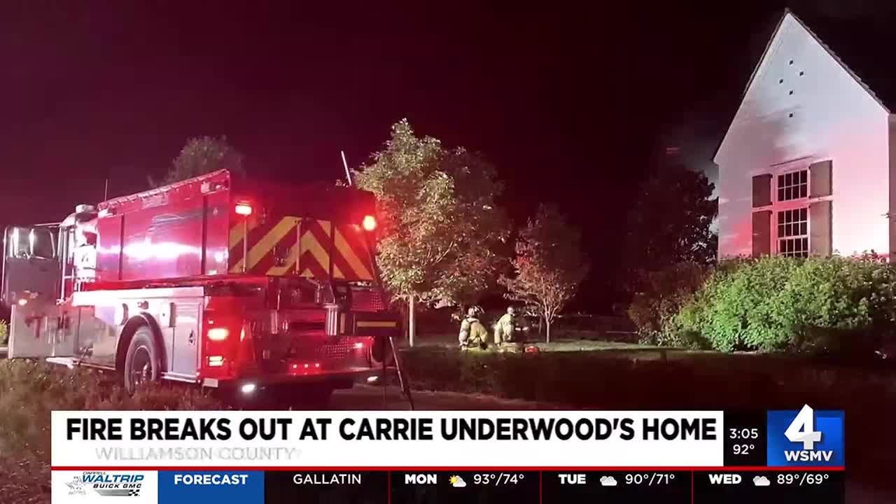 Fire breaks out at Carrie Underwood's home - INBELLA
