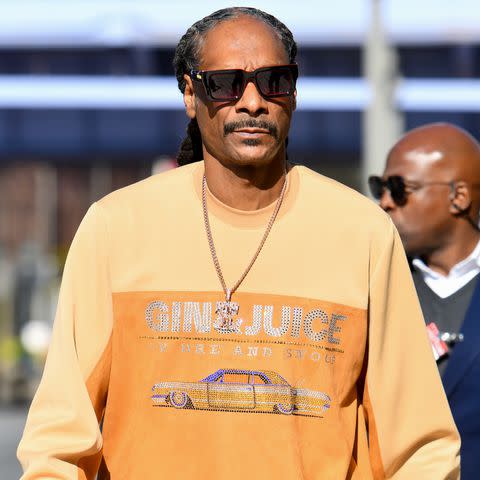 <p>Robert Kamau/GC Images</p> Snoop Dogg at Pier 17 in New York City on Oct. 18, 2024