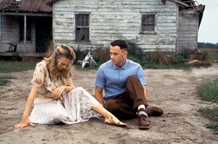 Robin Wright as Jenny and Tom Hanks as Forrest in 1994’s “Forrest Gump.”