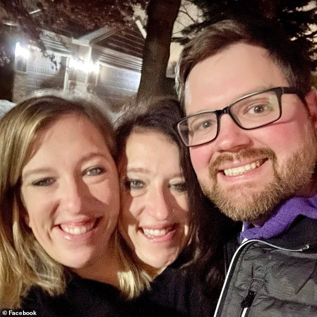 Abby and Brittany Hensel, stars of the TLC series Abby & Brittany, are seen smiling alongside Joshua Bowling in the previously unseen snap, three years removed from Abby and Bowling's wedding