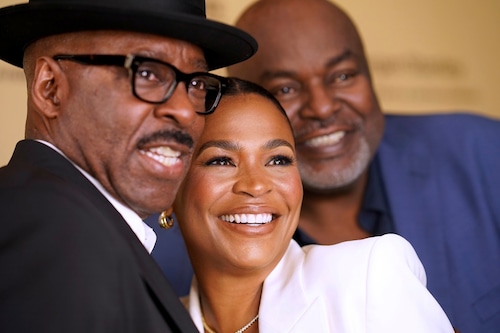 Courtney B. Vance, from left, Nia Long, and Gil Robertson