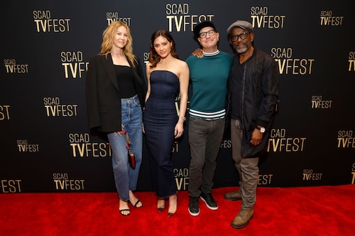 Jenna Elfman, Christine Evangelista, Michael Satrazemis and Lennie James