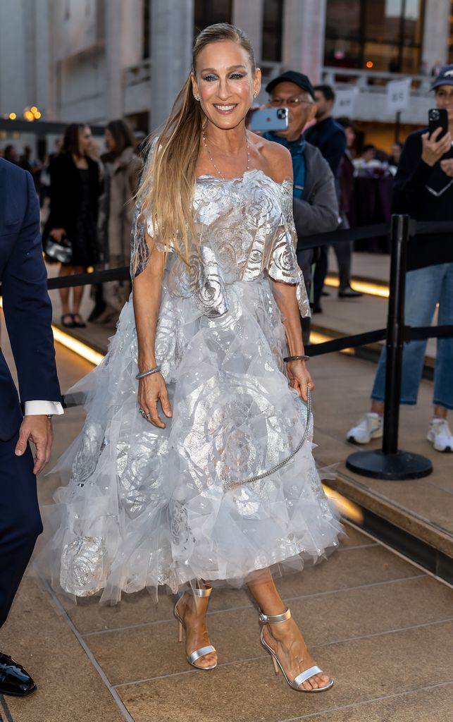 Actress Sarah Jessica Parker is seen arriving to the New York City Ballet 2024 Fall Fashion Gala