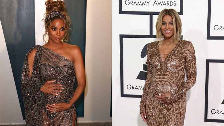 Ciara pregnant on the red carpet