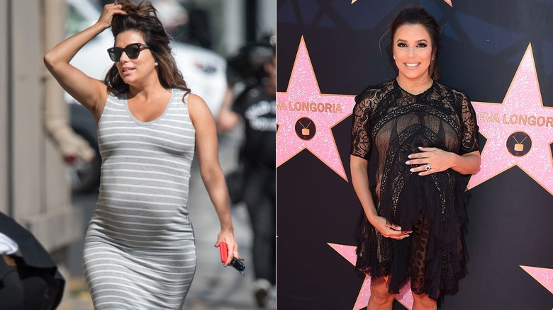 Eva Longoria while pregnant