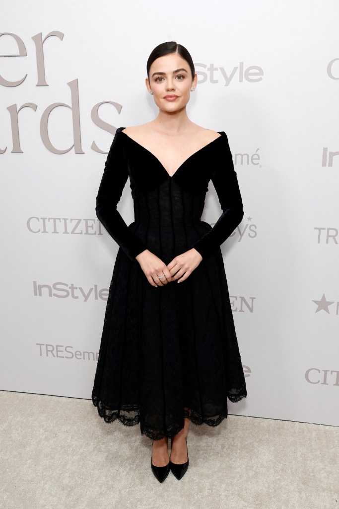 Lucy Hale attends the InStyle Imagemaker Awards.