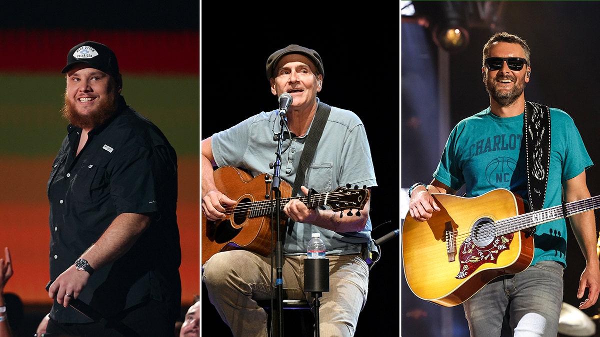 Luke Combs, James Taylor, Eric Church