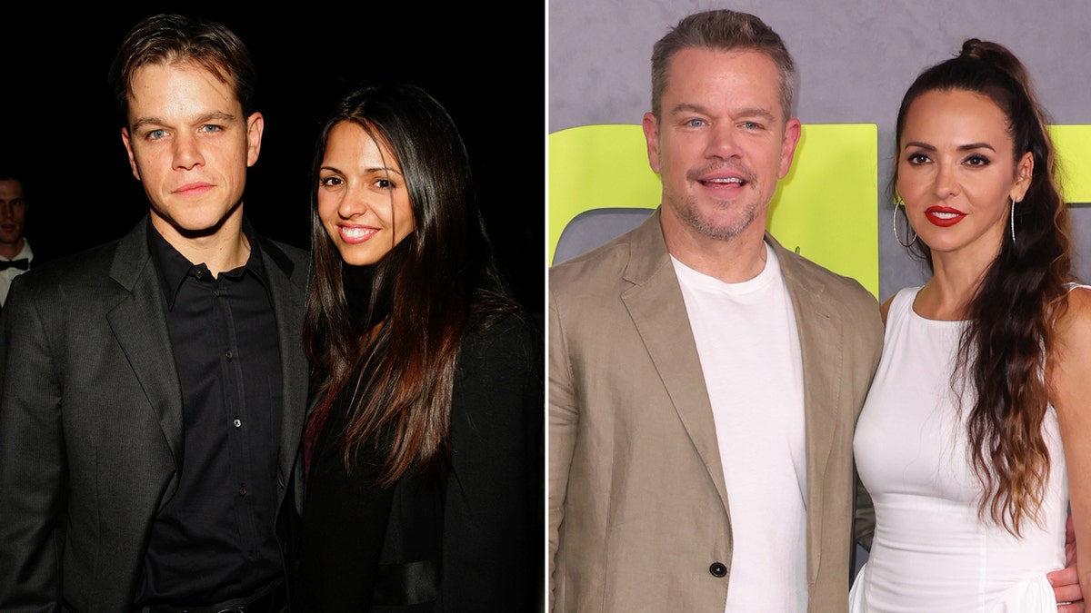 Matt Damon and his wife Luciana then and now split.