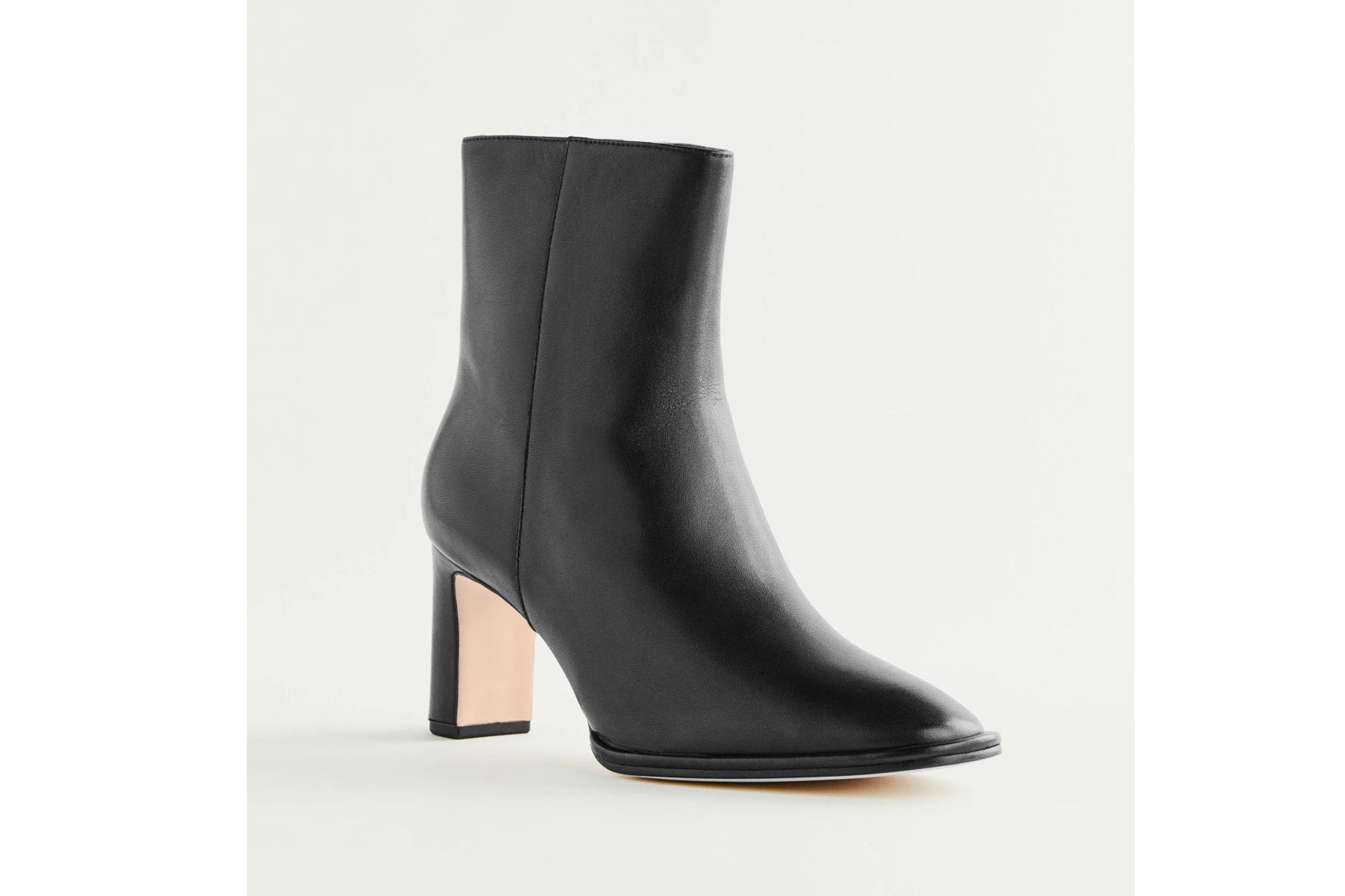 A heeled ankle boot