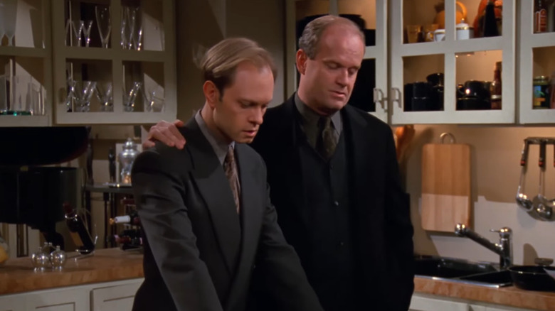 Frasier and Niles looking sad on Frasier